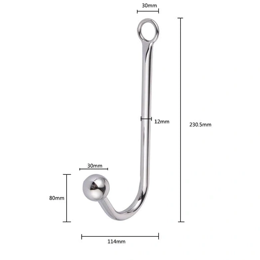 Anal Hooks and Collar 5334 Hook Anal Cuffs Elegant with Beaded 0128